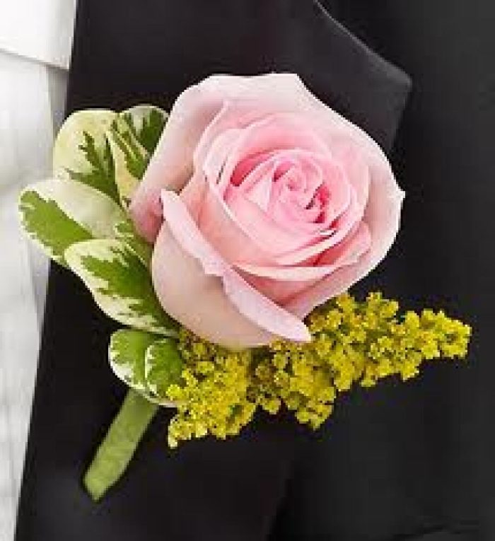 Crown Oaks Day Buttonhole Pink Rose
